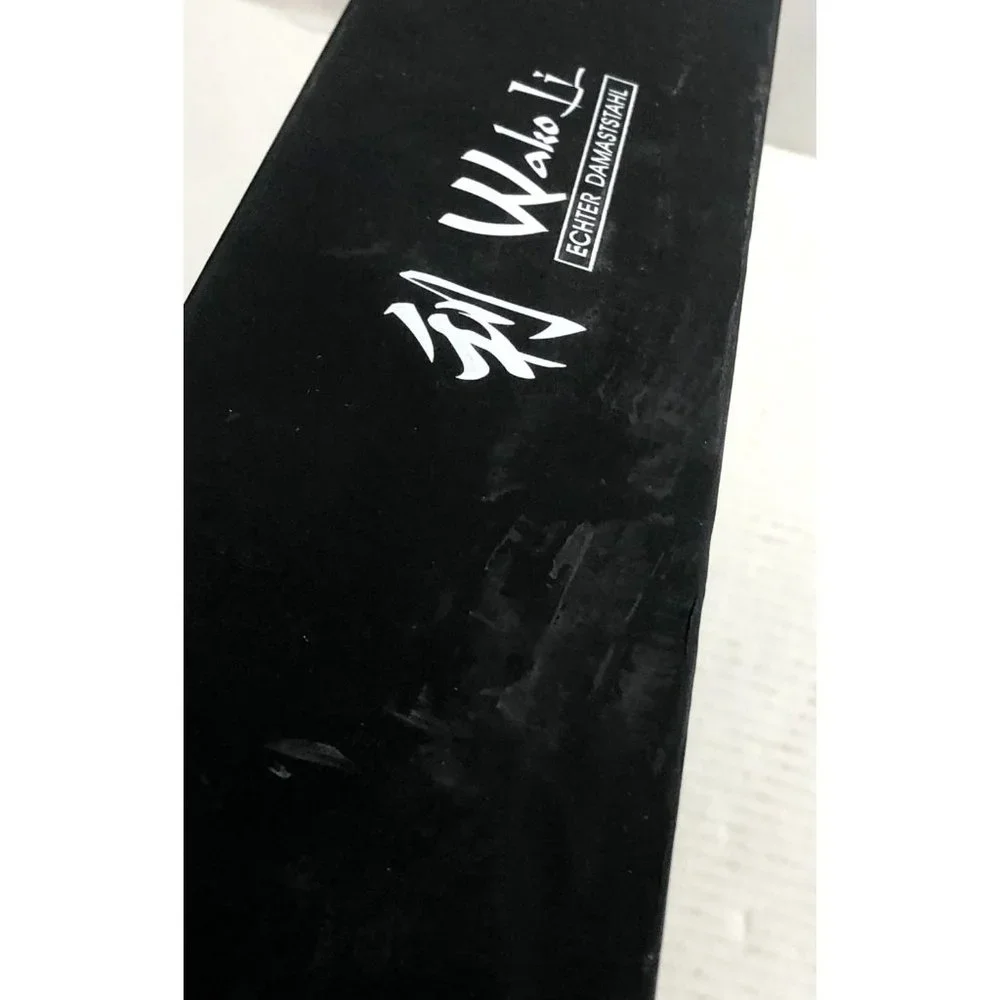 Wakoli Damascus Santoku knife blade 7-inch 67 layers Genuine Japanese Box New